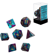 Chessex: Gemini RPG Dice - Polyhedral Purple-Teal/Gold