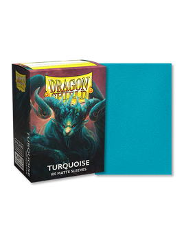 Dragon Shields: (100) Matte Turqouise 'Atebeck'